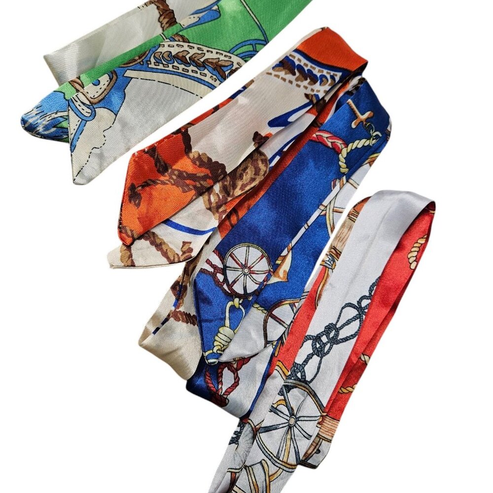 Bundle of 4 Multicolor Twillies Handbag Tie
